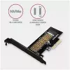 AXAGON ECO PCEM2-N PCIE NVME M.2 Adapter Wewnętrzny Adapter PCI-Express x4 do podłączenia dysku SSD NVMe M.2 do komputera