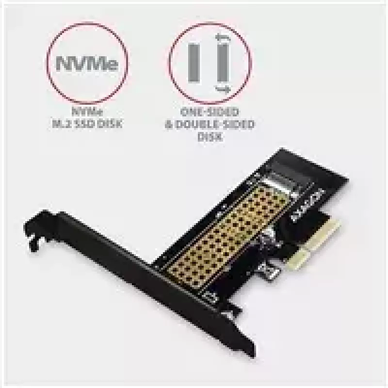 AXAGON ECO PCEM2-N PCIE NVME M.2 Adapter Wewnętrzny Adapter PCI-Express x4 do podłączenia dysku SSD NVMe M.2 do komputera