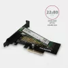AXAGON ECO PCEM2-N PCIE NVME M.2 Adapter Wewnętrzny Adapter PCI-Express x4 do podłączenia dysku SSD NVMe M.2 do komputera