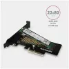 AXAGON ECO PCEM2-N PCIE NVME M.2 Adapter Wewnętrzny Adapter PCI-Express x4 do podłączenia dysku SSD NVMe M.2 do komputera