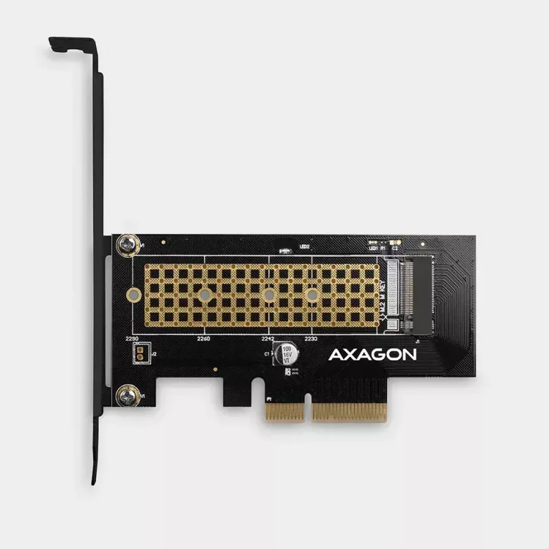 AXAGON ECO PCEM2-N PCIE NVME M.2 Adapter Wewnętrzny Adapter PCI-Express x4 do podłączenia dysku SSD NVMe M.2 do komputera