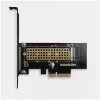 AXAGON ECO PCEM2-N PCIE NVME M.2 Adapter Wewnętrzny Adapter PCI-Express x4 do podłączenia dysku SSD NVMe M.2 do komputera