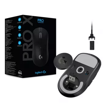 Mysz gamingowa LOGITECH Pro X Superlight Wireless - Czarna