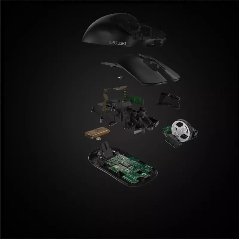 Mysz gamingowa LOGITECH Pro X Superlight Wireless - Czarna