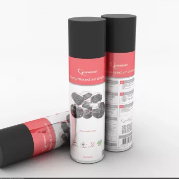Sprężone powietrze w aerozolu GEMBIRD CK-CAD-FL600-01 — 600 ml, 0,06 bar, aerozol łatwopalny