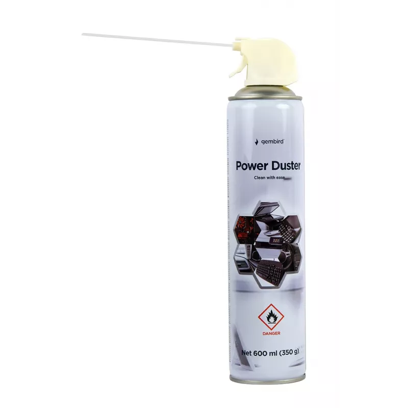 Sprężone powietrze w aerozolu GEMBIRD CK-CAD-FL600-01 — 600 ml, 0,06 bar, aerozol łatwopalny