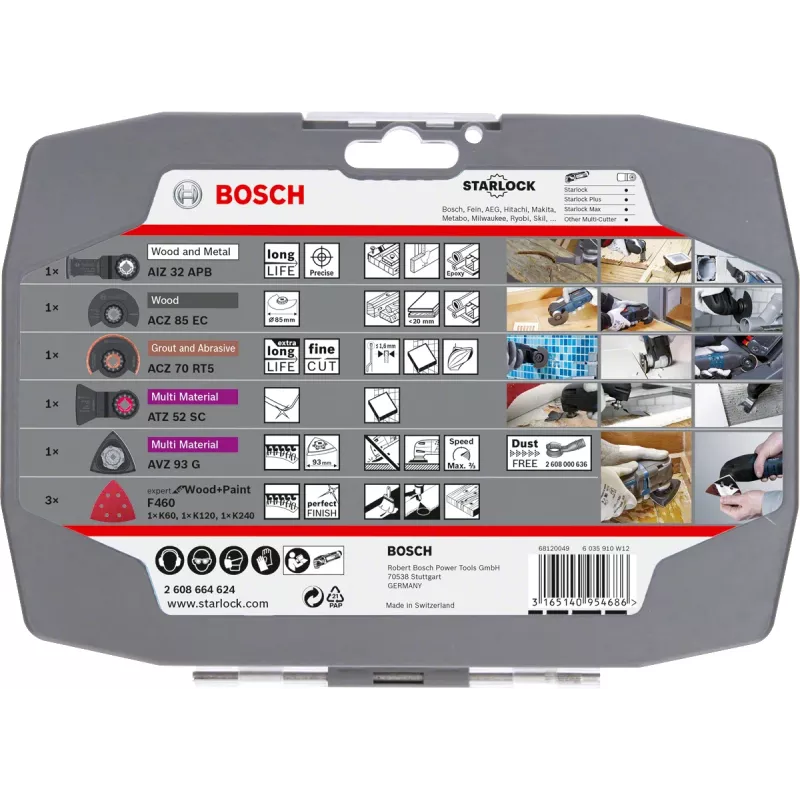 Bosch 2 608 664 624 zestaw osprzętu do narzędzia wielofunkcyjnego Zestaw ostrzy