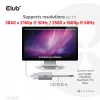 CLUB3D USB3.2 Gen1 Type-C do Dual Link DVI-D HDCP OFF wersja aktywnego adaptera M/F do Apple Cinema Displays
