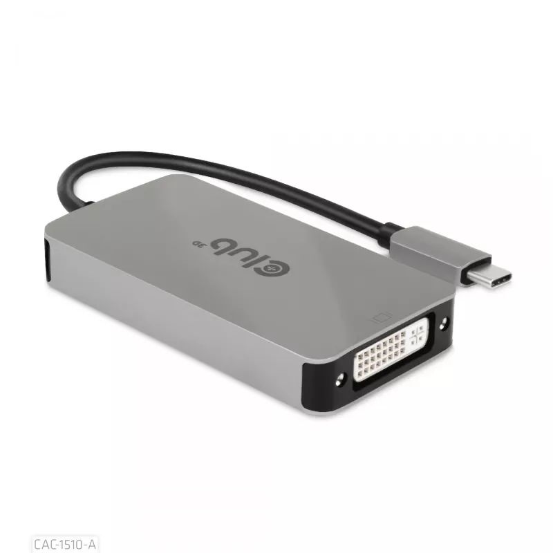 CLUB3D USB3.2 Gen1 Type-C do Dual Link DVI-D HDCP OFF wersja aktywnego adaptera M/F do Apple Cinema Displays