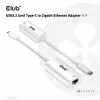 Adapter USB3.2 Gen1 Type-C na Gigabit Ethernet CLUB3D CAC-1519