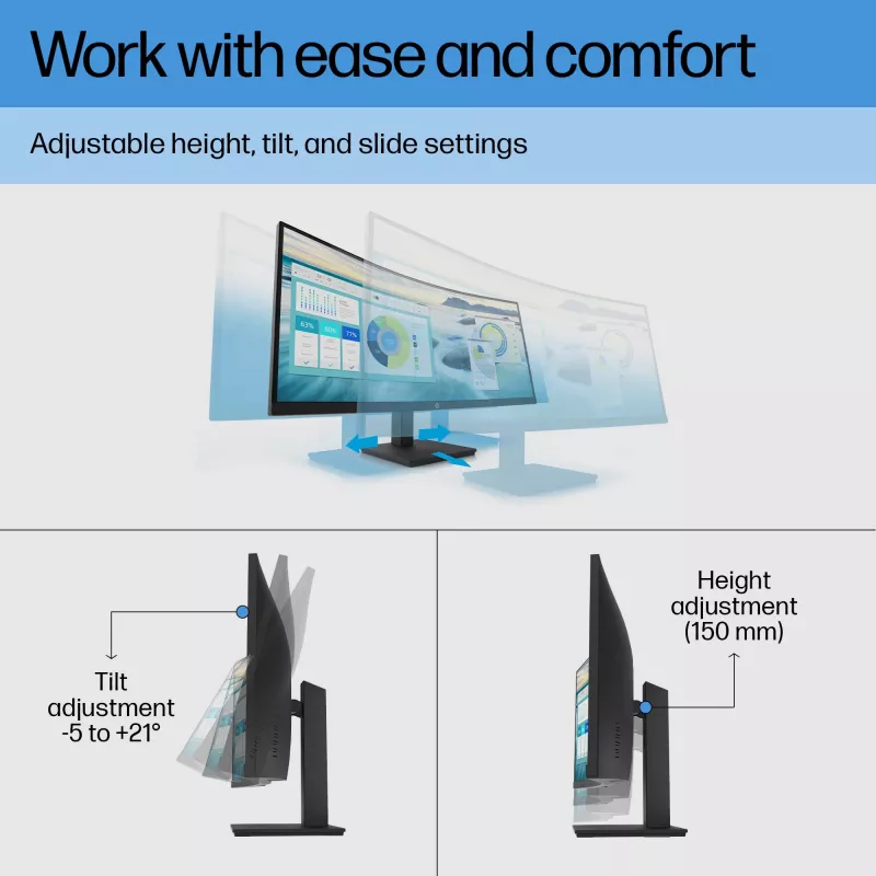 Monitor HP P34hc G4 34 cali Wide Quad HD LCD 3440 x 1440