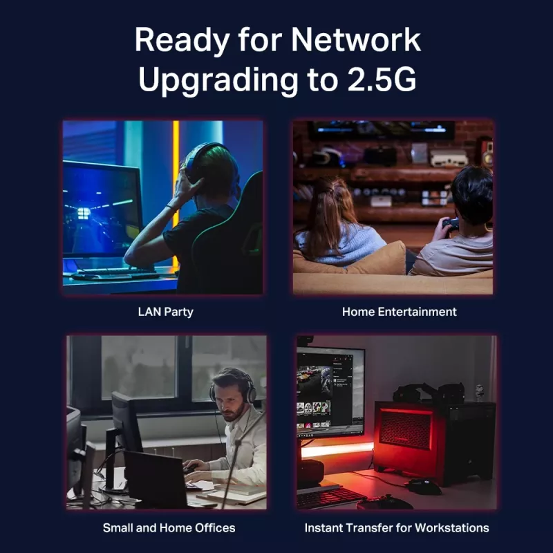 Przełącznik niezarządzalny TP-Link TL-SG105-M2 5-portowy 2.5G Desktop Switch