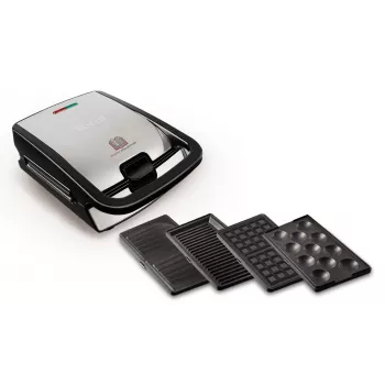 Tefal SW854D opiekacz do kanapek 700 W Czarny, stal nierdzewna