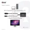 Active adapter DisplayPort to Dual Link DVI-D CLUB3D CAC-1010-A, DisplayPort to DVI-D + USB, 0.6 m