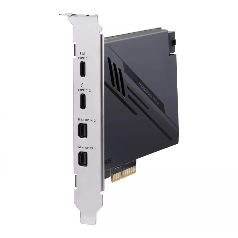 ASUS ThunderboltEX 4 karty interfejsu/adapter Wewnętrzny Mini DisplayPort, PCIe, Thunderbolt, USB 2.0, USB 3.2 Gen 2 (3.1 Gen 2)