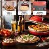 Maszynka do pizzy Ariete 0909/10 1200 W czarno-czerwona 1 pizza 33 cm