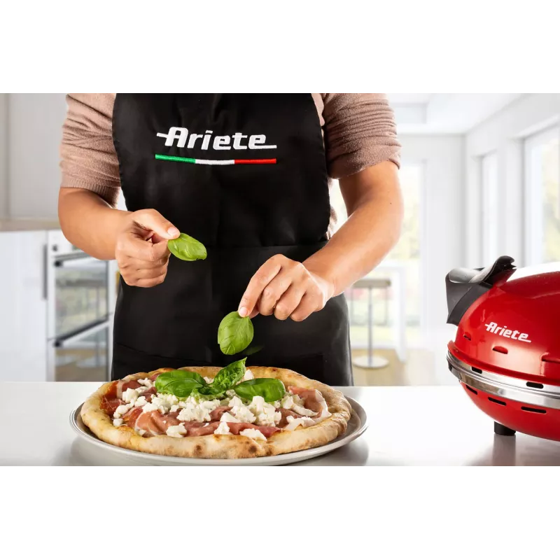 Maszynka do pizzy Ariete 0909/10 1200 W czarno-czerwona 1 pizza 33 cm