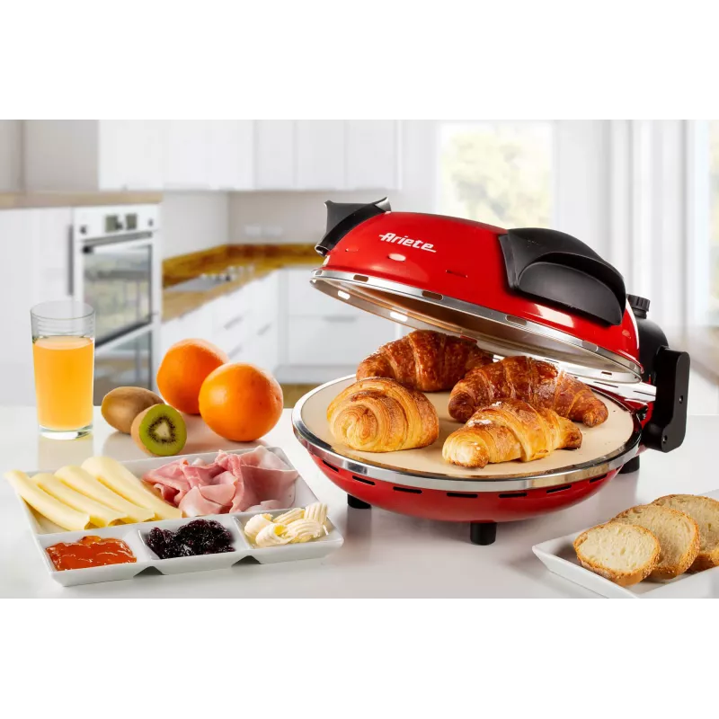 Maszynka do pizzy Ariete 0909/10 1200 W czarno-czerwona 1 pizza 33 cm