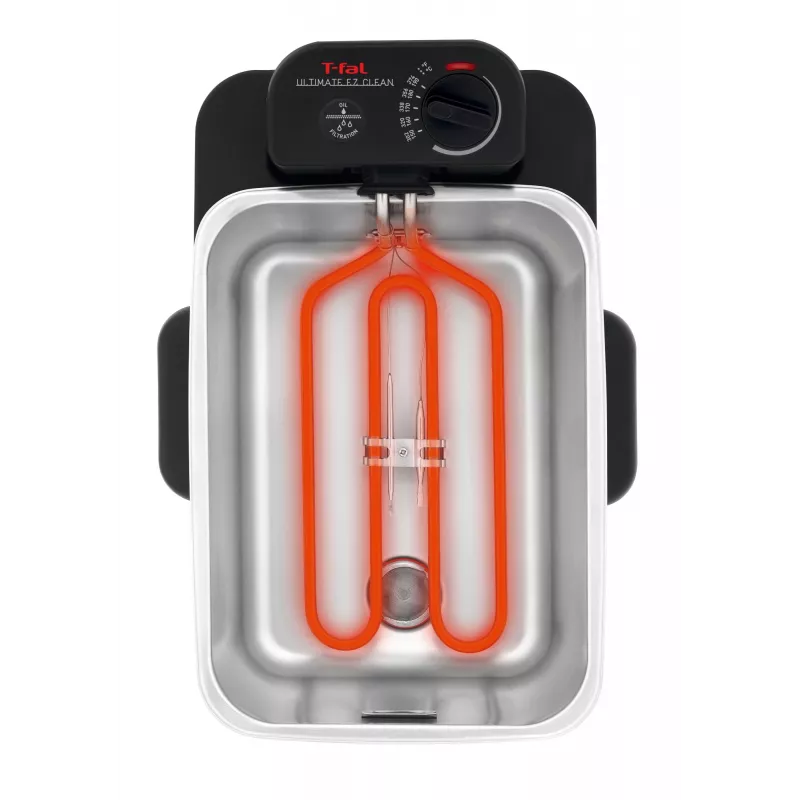Tefal Oleoclean Pro Inox & Design FR8040 Pojedynczy 3.5 L 2300 W Czarny, Stal nierdzewna