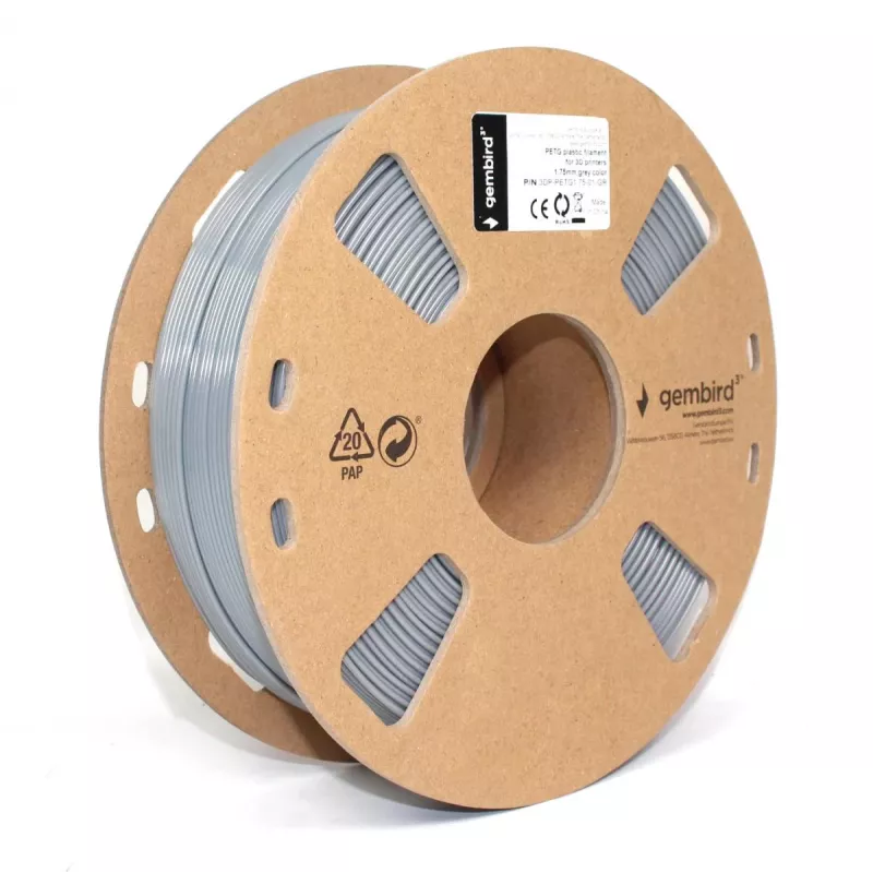 Materiał do druku 3D Gembird 3DP-PETG1.75-01-GR