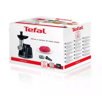 Tefal NE105838 maszynka do mielenia 1400 W Czarny, Stal nierdzewna