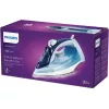 Żelazko parowe Philips DST5030/20 — 2400W, zbiornik 0,32 L, stopa SteamGlide Plus, 45 g/min ciągły strumień, 180 g/min uderzenie pary, Niebieski