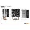 be quiet! PURE ROCK SLIM 2 Chłodzenie procesora 9,2 cm Srebrny 1 szt.