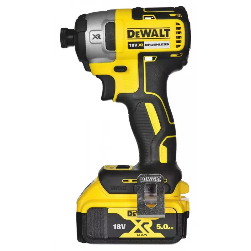 Bezprzewodowy zestaw elektronarzędzi DeWalt DCK266P2T — 18V, 2×5.0Ah akumulatory, zakrętarka udarowa i wiertarko-wkrętarka, ładowarka, walizka