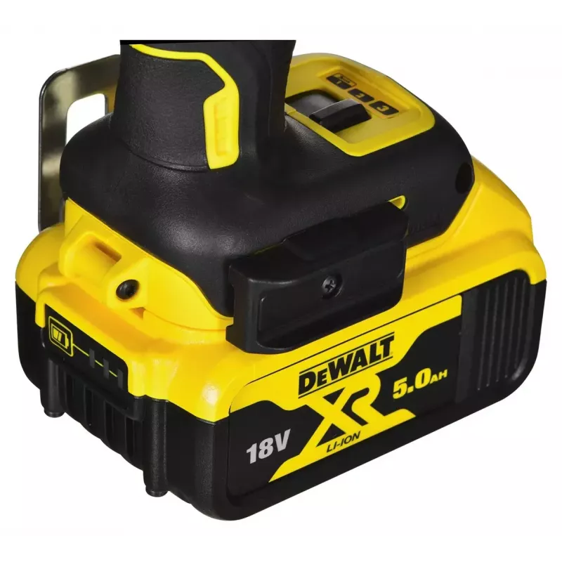 Bezprzewodowy zestaw elektronarzędzi DeWalt DCK266P2T — 18V, 2×5.0Ah akumulatory, zakrętarka udarowa i wiertarko-wkrętarka, ładowarka, walizka