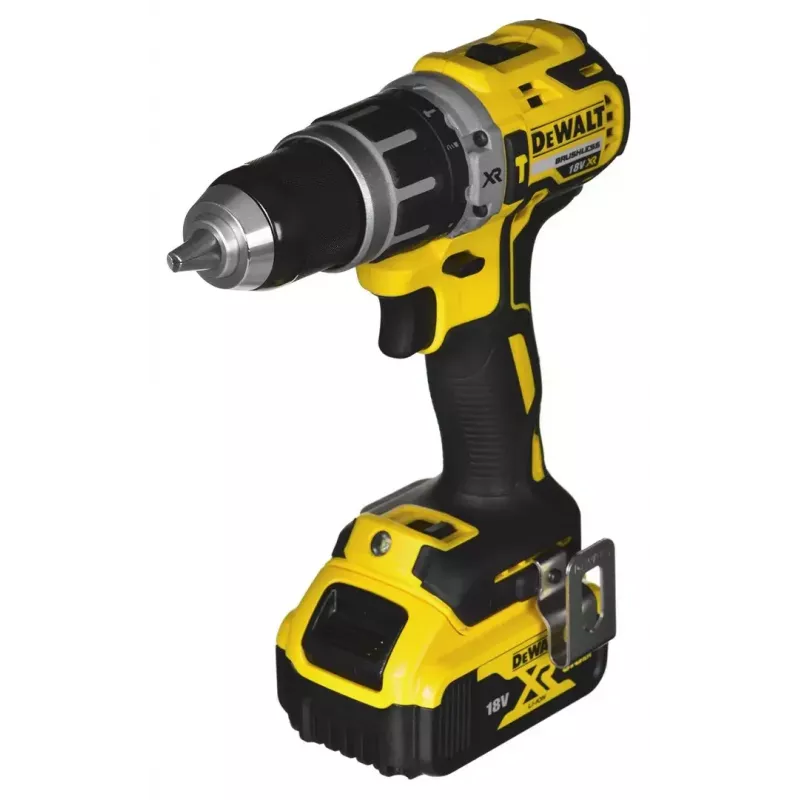 Bezprzewodowy zestaw elektronarzędzi DeWalt DCK266P2T — 18V, 2×5.0Ah akumulatory, zakrętarka udarowa i wiertarko-wkrętarka, ładowarka, walizka