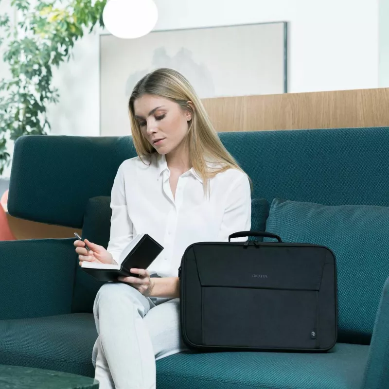 DICOTA Eco Multi Base - Etui na notebook 14-15.6 cali - Czarny / Poliester 300d RPET