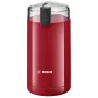 Młynek do kawy ostrzowy Bosch TSM6A014R, pojemność 75 g, 180 W, ostrza ze stali nierdzewnej, czerwony