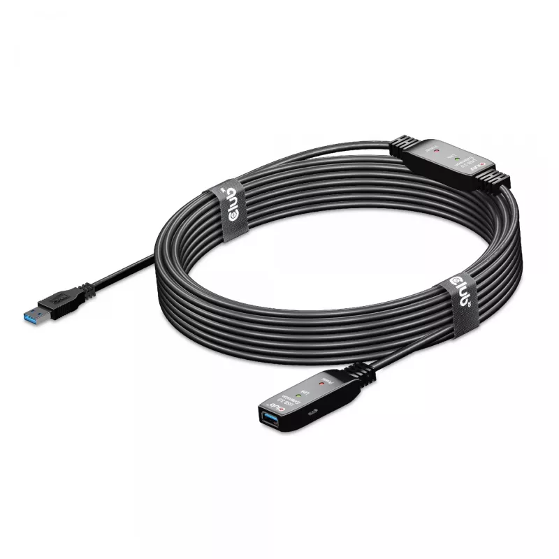Kabel aktywnego repeatera CLUB3D USB 3.2 Gen1 10 m / 32.8ft M/F 28AWG