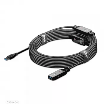 CLUB3D USB 3.2 Gen1 aktywny kabel repeater 15 m/ 49.2 ft M/F 28AWG