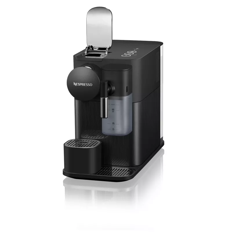Ekspres do kawy De’Longhi EN510.B Lattissima One — zbiornik na wodę 1 L, zbiornik na mleko 0,125 L, 19 bar, kapsułki Nespresso, sterowanie dotykowe