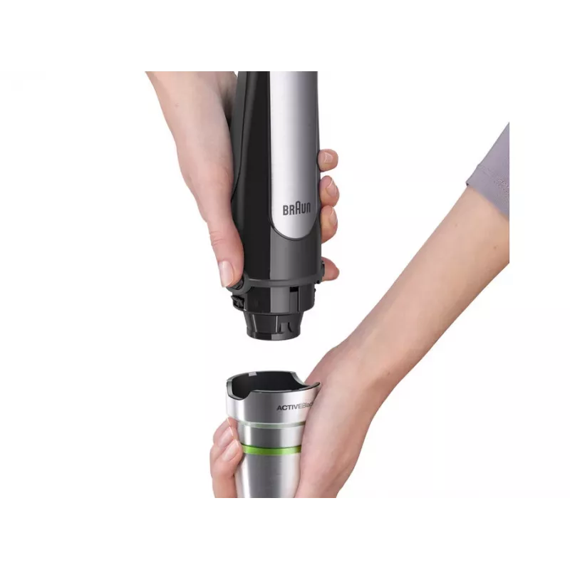 Braun MQ 7025X 0.6 L Blender ręczny 1000 W Czarny, stal nierdzewna