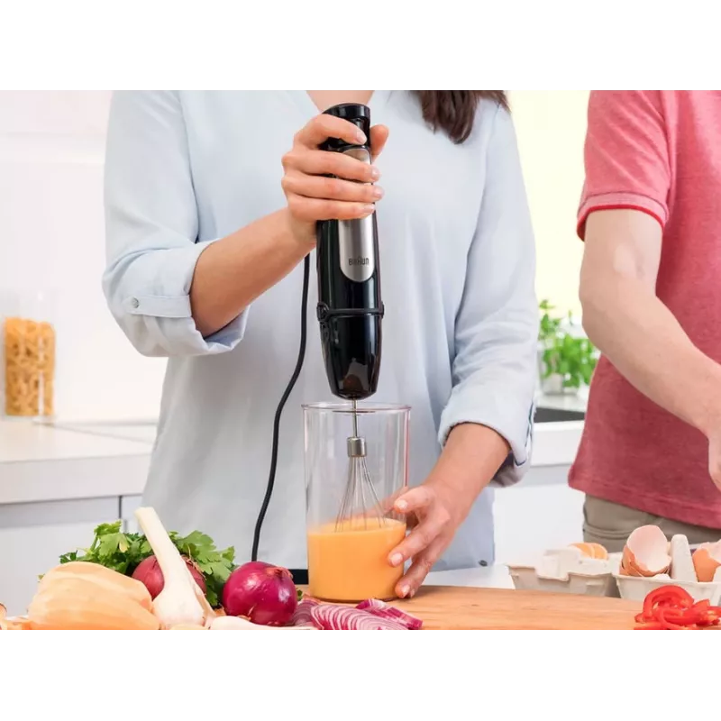 Braun MQ 7025X 0.6 L Blender ręczny 1000 W Czarny, stal nierdzewna