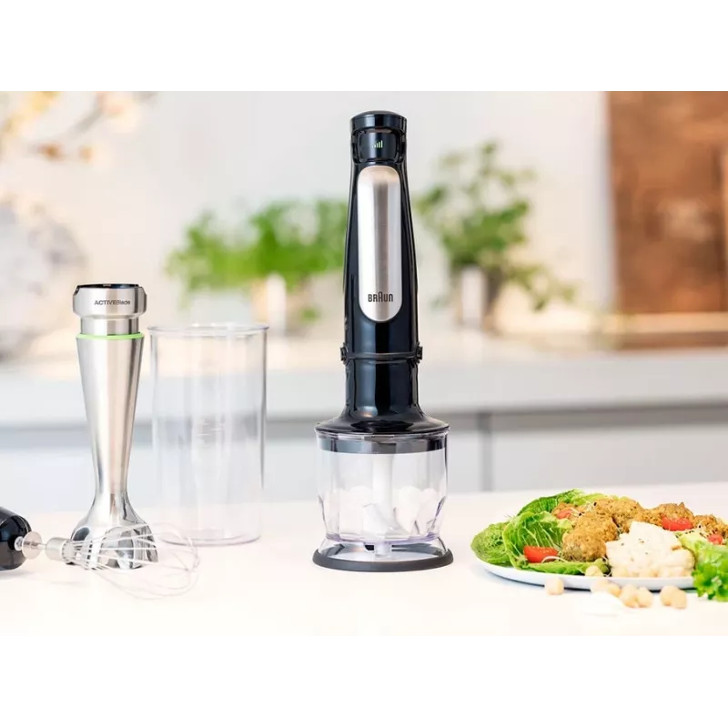 Braun MQ 7025X 0.6 L Blender ręczny 1000 W Czarny, stal nierdzewna