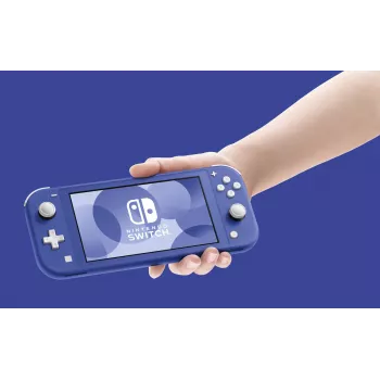 Nintendo Switch Lite, Nintendo Switch Lite, NVIDIA Custom Tegra, niebieski, analogowy / cyfrowy, przycisk Home, przycisk zasilania, przyciski