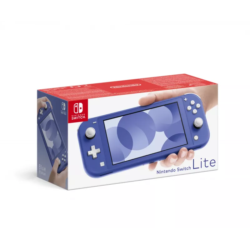 Nintendo Switch Lite, Nintendo Switch Lite, NVIDIA Custom Tegra, niebieski, analogowy / cyfrowy, przycisk Home, przycisk zasilania, przyciski