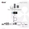 CLUB3D adapter USB 3.2 Gen1 Typ A do USB 3.2 Gen1 Type C M/F