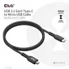 Kabel CLUB3D USB 3.2 Gen1 Type-C do Micro USB M/M 1 m