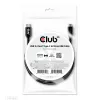Kabel CLUB3D USB 3.2 Gen1 Type-C do Micro USB M/M 1 m