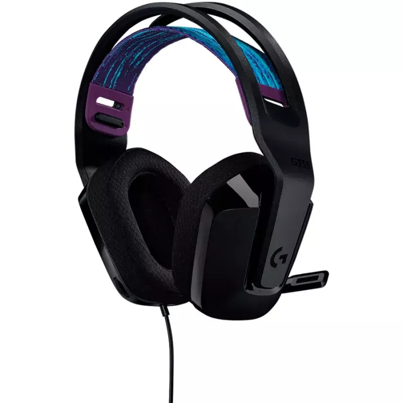 Słuchawki Logitech G G335, nauszne, złącze 3,5 mm, czarne