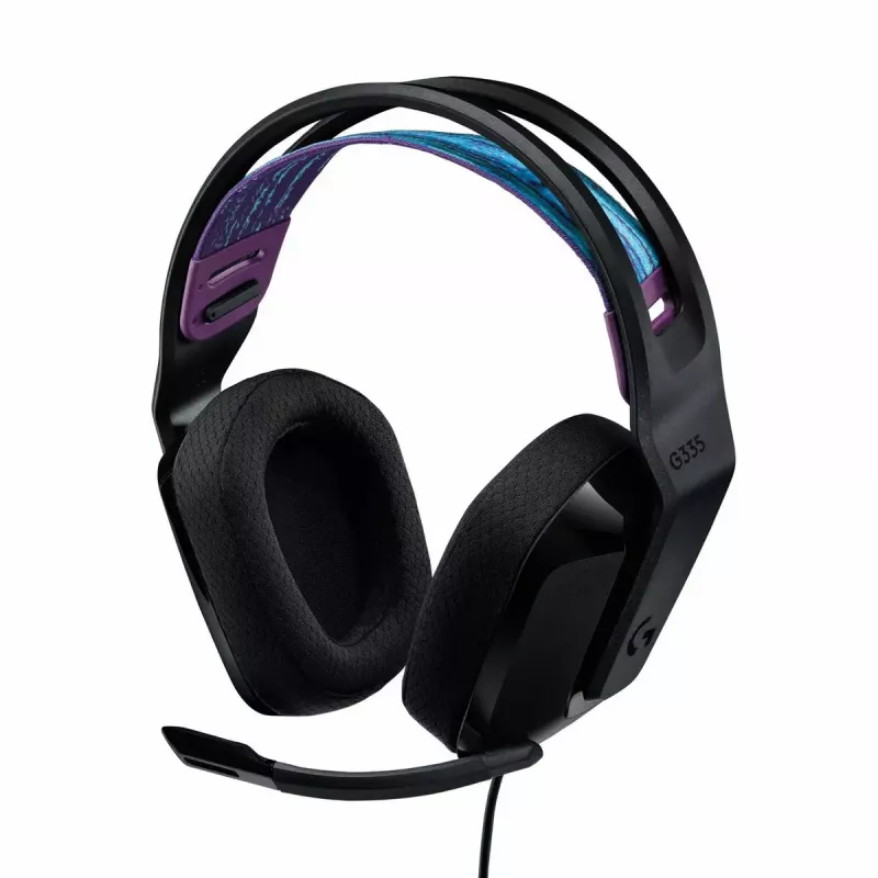 Słuchawki Logitech G G335, nauszne, złącze 3,5 mm, czarne