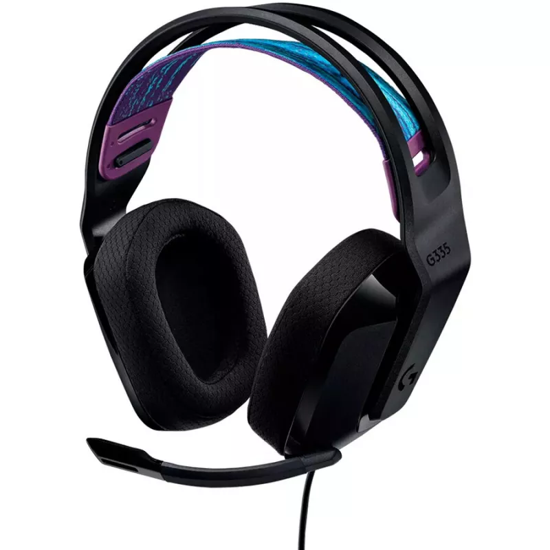 Słuchawki Logitech G G335, nauszne, złącze 3,5 mm, czarne