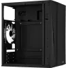 Obudowa PC AEROCOOL CS107V2 Mini Tower — Czarna, microATX/Mini-ITX, 2 wentylatory 120 mm, 1 wnęka 3,5 cala + 2 wnęki 2,5 cala