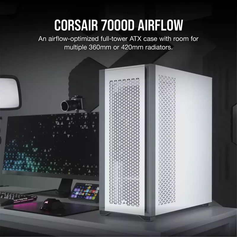 Obudowa PC Corsair 7000D AIRFLOW Full Tower Biała