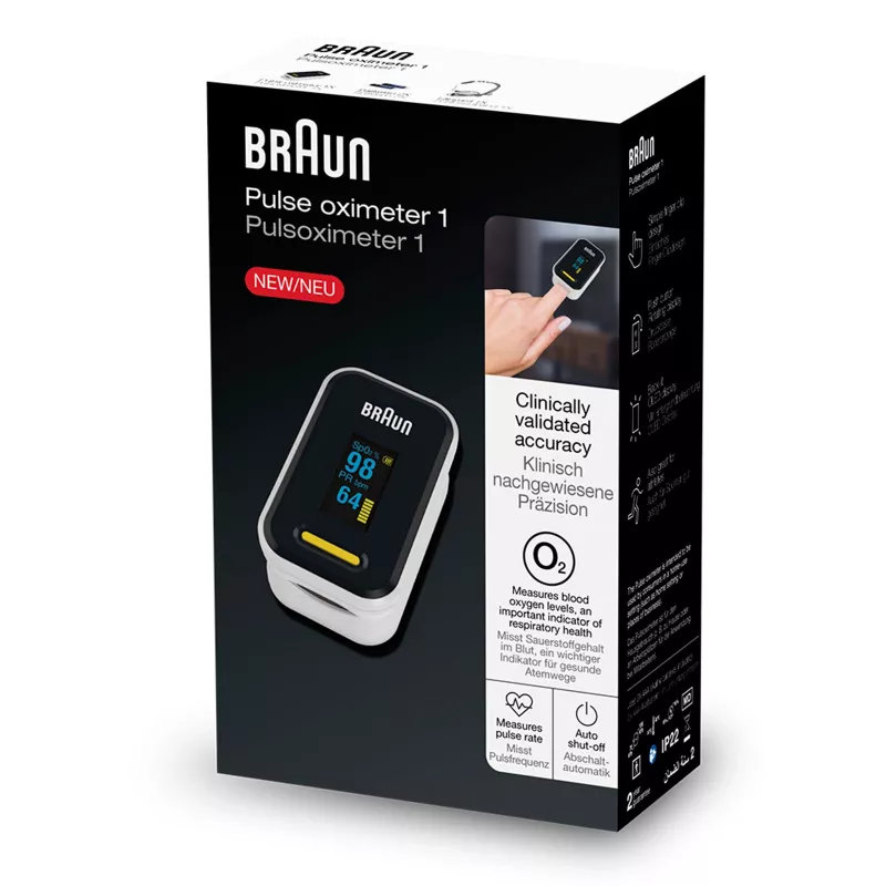 Braun YK-81CEU pulsoksymetr 1, czarny