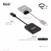 Koncentrator MST DisplayPort 1.4 na DisplayPort + HDMI 4K60Hz CLUB3D CSV-7220